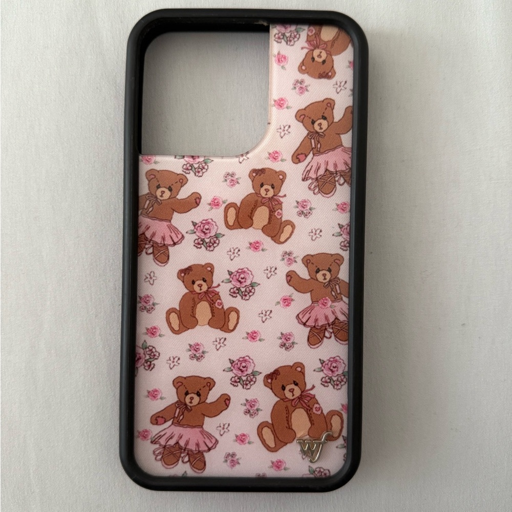 WildFlower Teddy Bear Pattern iPhone 13 Pro Case